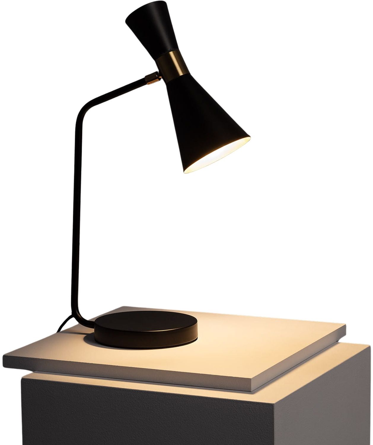 Darmowa Dostawa - Lampa biurkowa 1x20 W czarna-złota Abruzzo Salvatore ABRSLSAE27