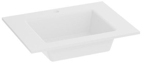 Darmowa Dostawa - Umywalka 61x46.5 cm prostokątna meblowa biała LaVita Tulsa 5900378335047