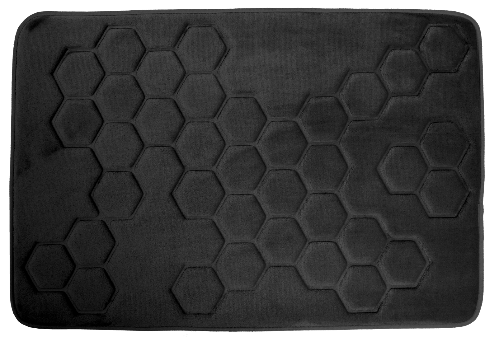 Darmowa Dostawa - Dywanik łazienkowy 90x60 cm prostokątny czarny Hyggli Honey 70088