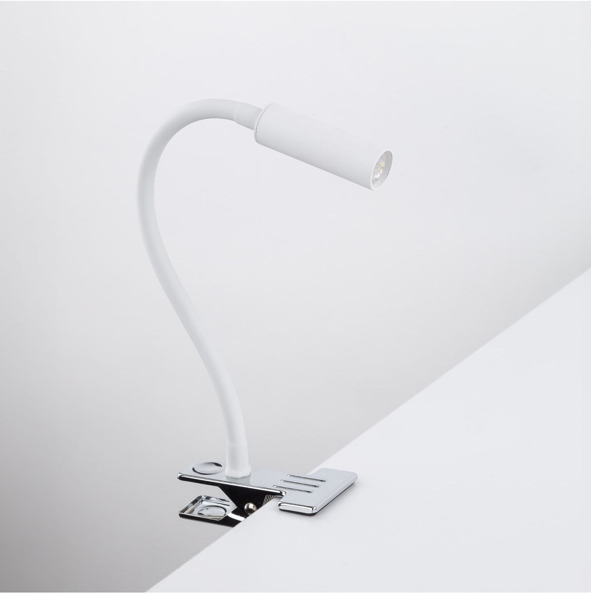 Darmowa Dostawa - Lampa biurkowa 1x6 W biała-chrom TK Lighting Lagos 16024