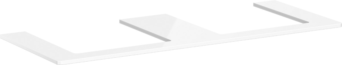 Darmowa Dostawa - Blat naszafkowy 136x55 cm biały Hansgrohe Xelu Q 54099050