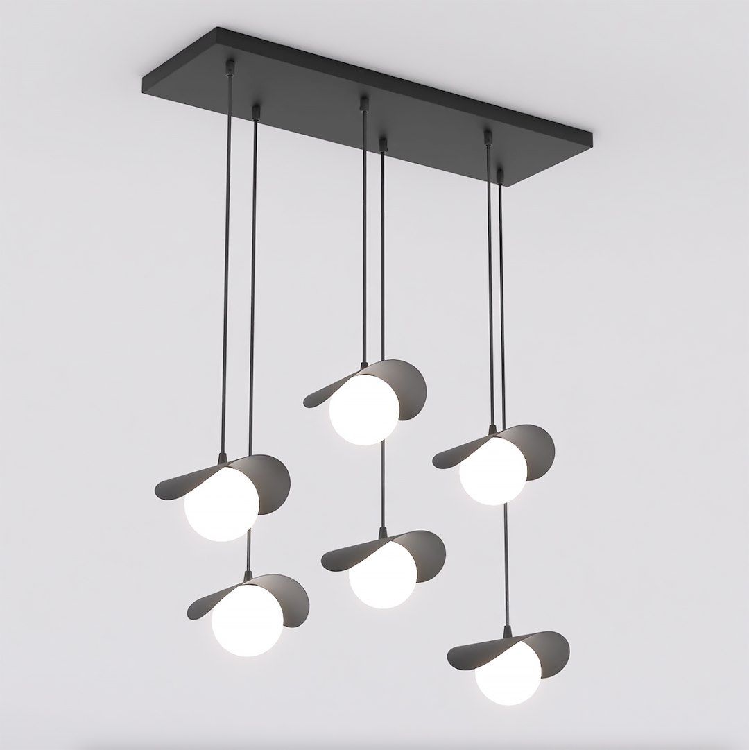 Darmowa Dostawa - Lampa wisząca 6x8 W czarna Emibig Ritual 6 Black 14906