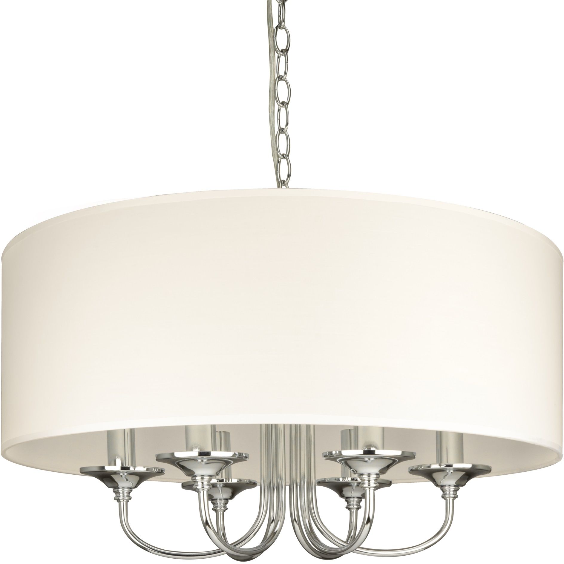 Darmowa Dostawa - Lampa wisząca 6x40 W biała-chrom CosmoLight Abu Dhabi P06512CHWH