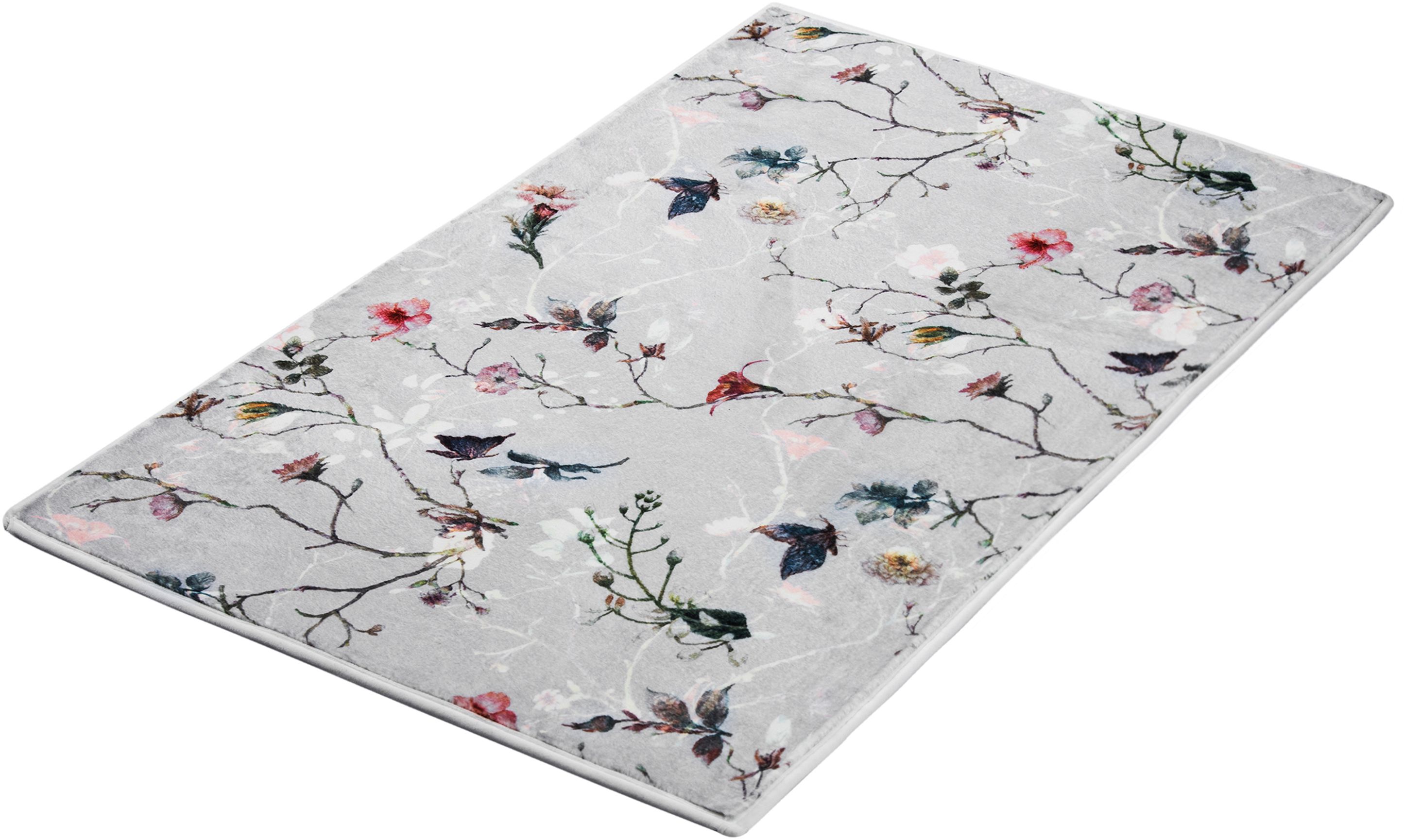 Darmowa Dostawa - Dywanik łazienkowy 120x70 cm prostokątny Kleine Wolke Flores 9161148225