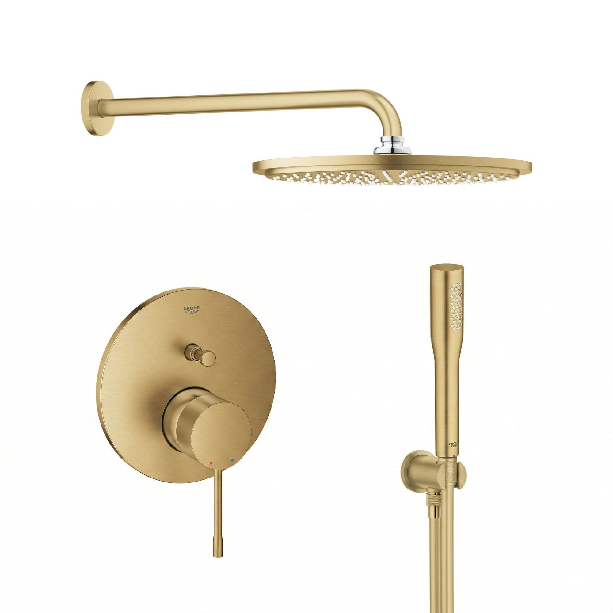 Darmowa Dostawa - Zestaw prysznicowy podtynkowy z deszczownicą cool sunrise Grohe Essence abset11576