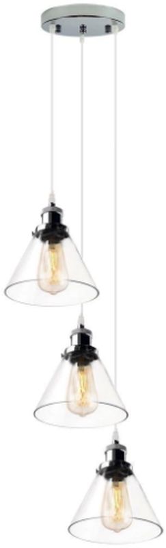 Darmowa Dostawa - Lampa wisząca 3x40 W chrom-przezroczysta Altavola Design New York Loft LA034CO3chrom