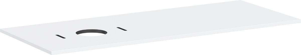 Darmowa Dostawa - Blat naszafkowy 137.5x55 cm biały Hansgrohe Xilesa E 54278700