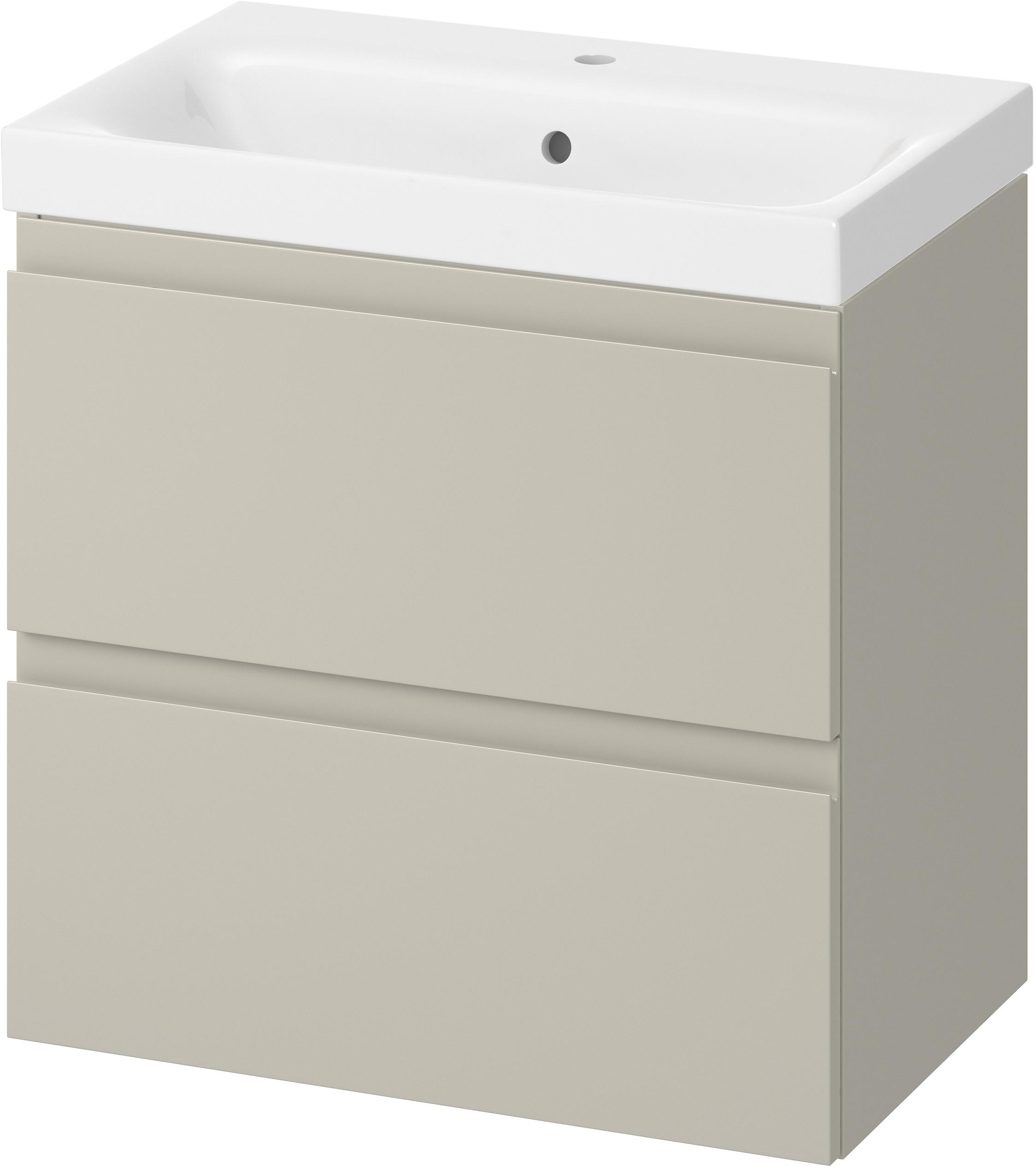 Darmowa Dostawa - Umywalka z szafką 60 cm beżową Cersanit Moduo S801594