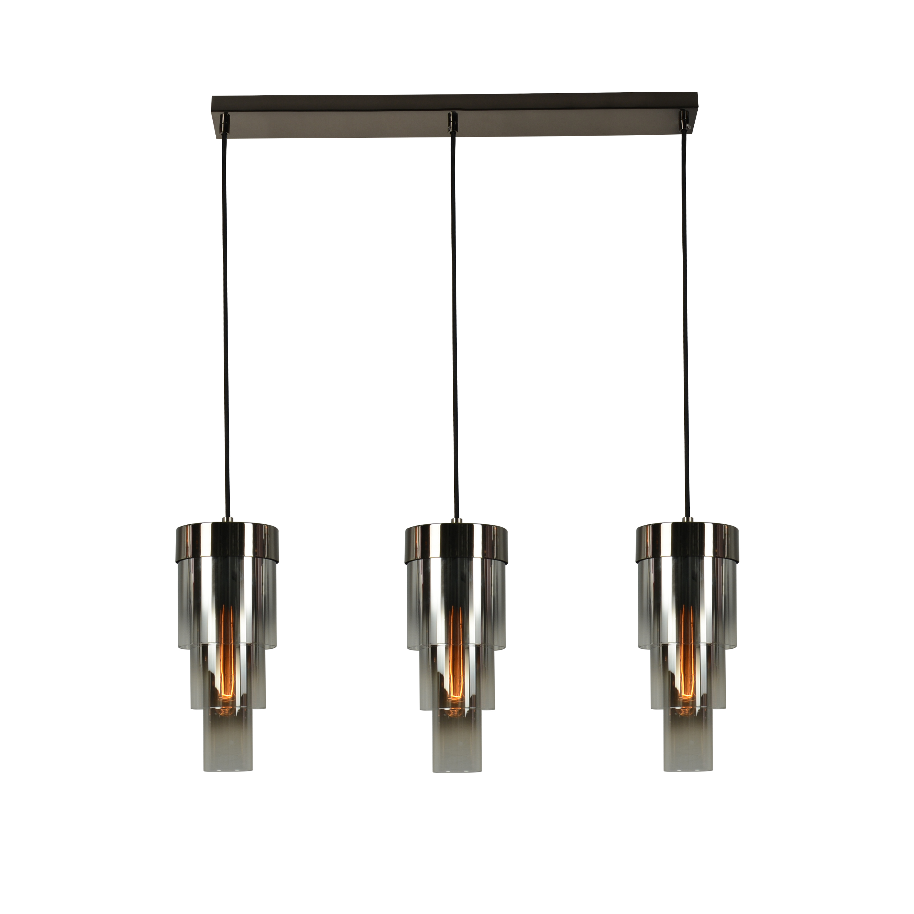 Darmowa Dostawa - Lampa wisząca 3x W czarna-chrom Aviano Grans 72110310