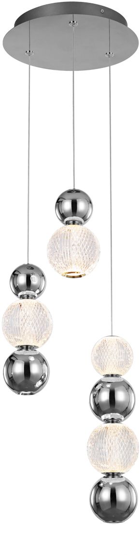 Darmowa Dostawa - Lampa wisząca powyżej 6x21 W chrom Italux Oter PND8372821W3KCH