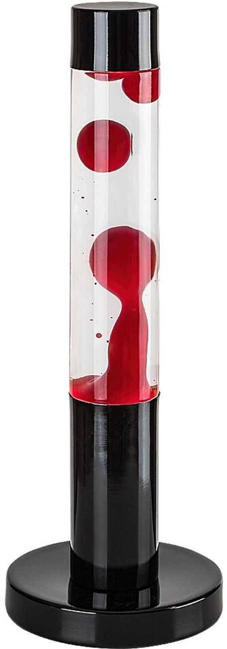 Darmowa Dostawa - Lampa stołowa 1x25 W czarna-przezroczysta-czerwona Rabalux Lavastic 76028