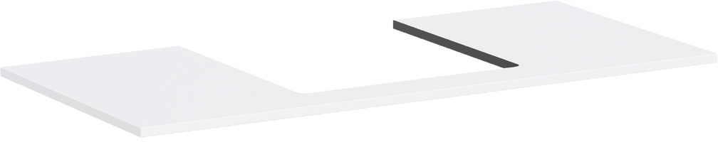 Darmowa Dostawa - Blat naszafkowy 118x55 cm biały Hansgrohe Xilesa E 54271700