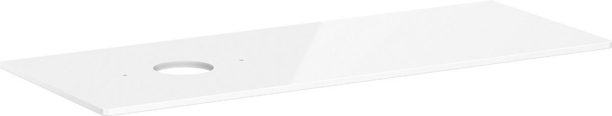 Darmowa Dostawa - Blat naszafkowy 136x55 cm biały Hansgrohe Xelu Q 54116050