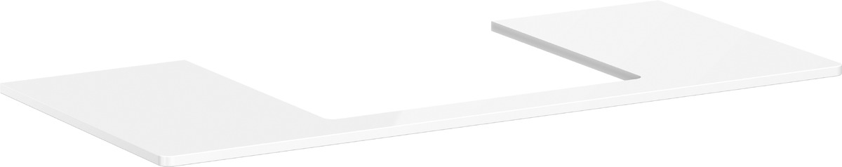 Darmowa Dostawa - Blat naszafkowy 118x55 cm biały Hansgrohe Xelu Q 54111050