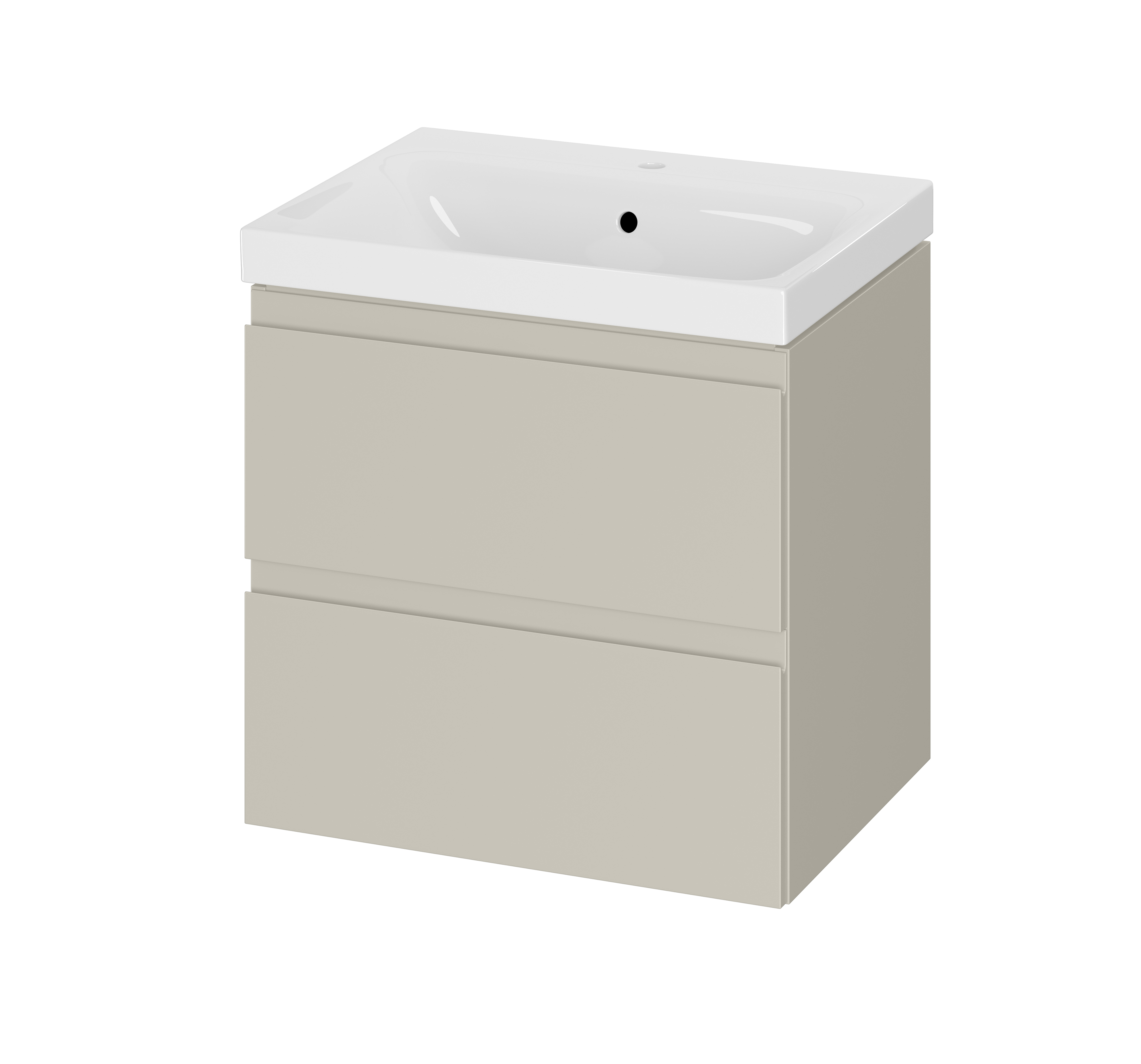Darmowa Dostawa - Umywalka z szafką 60 cm beżową Cersanit Moduo S4013008