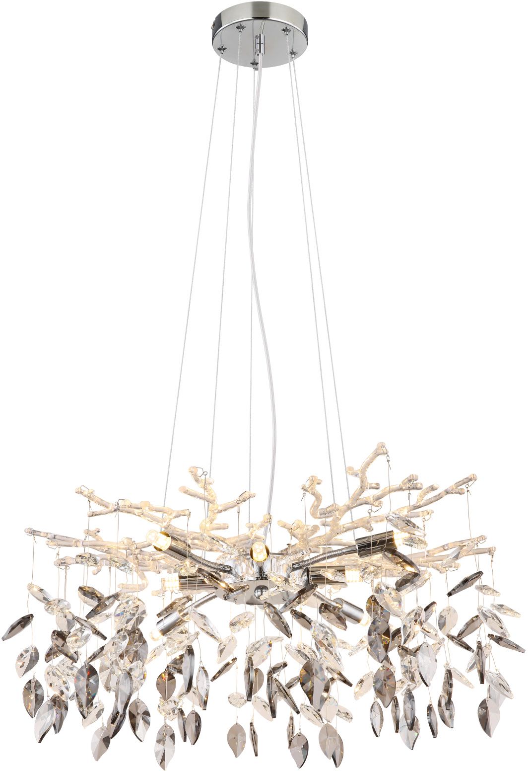 Darmowa Dostawa - Lampa wisząca powyżej 6x8 W chrom-przydymiona Globo Lighting Danna 641338