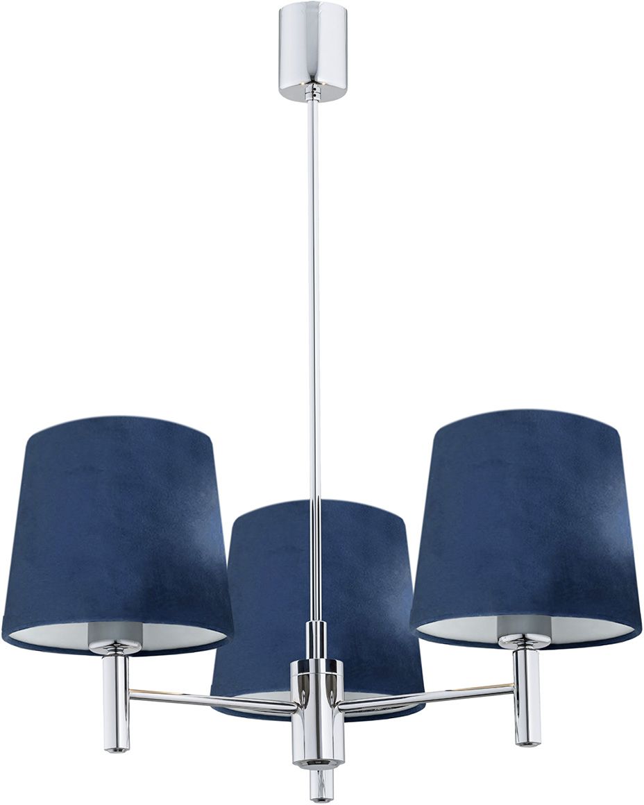 Darmowa Dostawa - Lampa wisząca 3x15 W chrom-granatowa Argon Bolzano 1381
