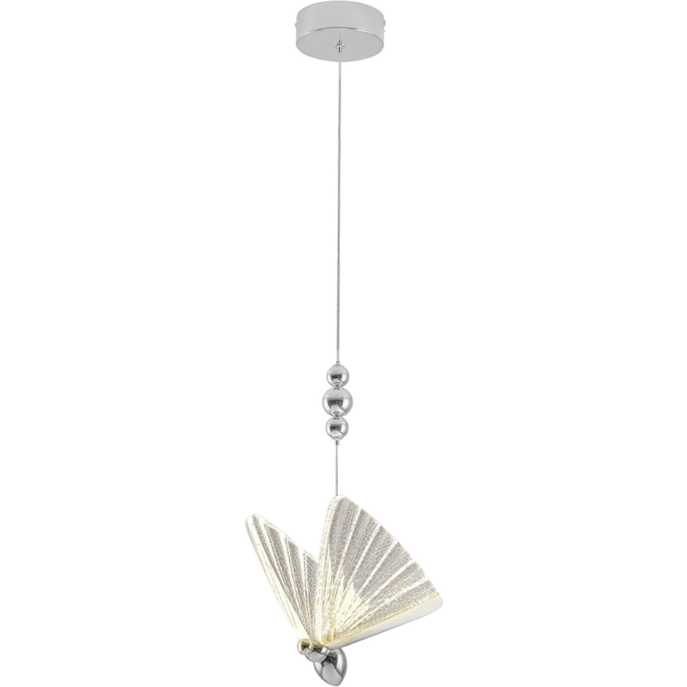Darmowa Dostawa - Lampa wisząca 1x8 W chrom Light Prestige Mariposa LP17151PCH