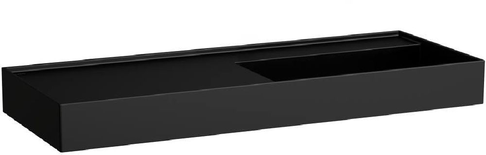 Darmowa Dostawa - Umywalka 120x46 cm prostokątna ścienna czarna Laufen Kartell H8133337161121