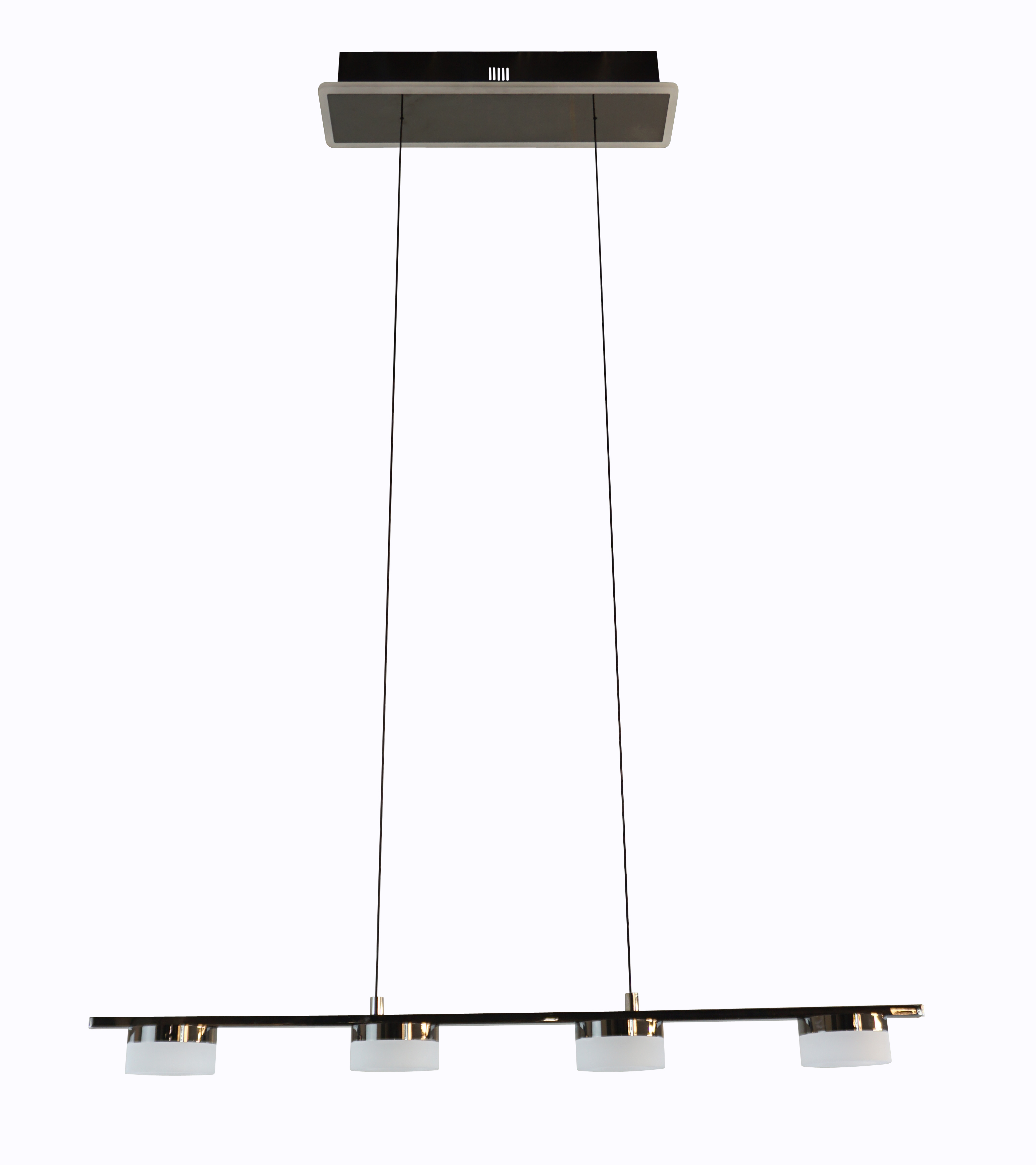 Darmowa Dostawa - Lampa wisząca 4x W czarna-chrom Aviano Cassis 7066502