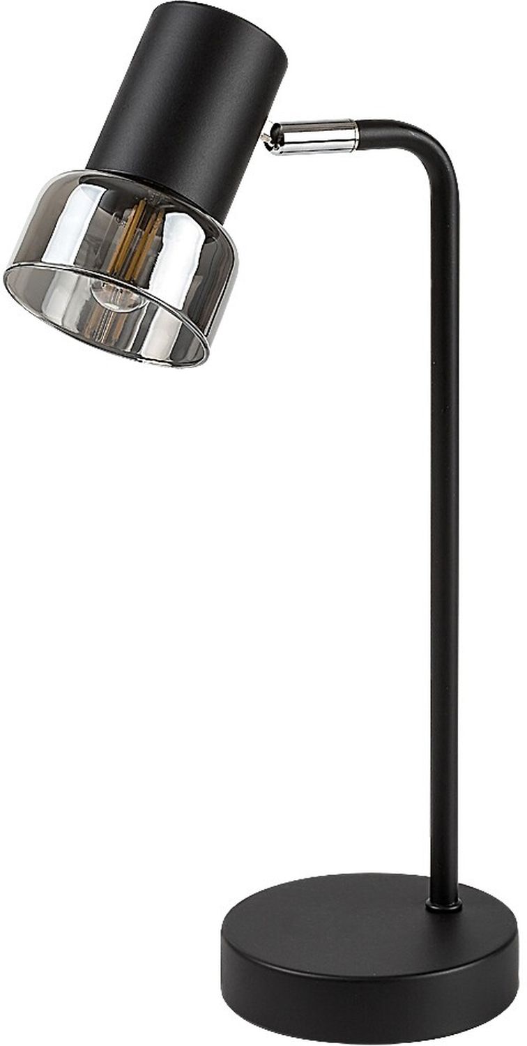 Darmowa Dostawa - Lampa biurkowa 1x15 W czarna-przydymiona Rabalux Hatice 74278
