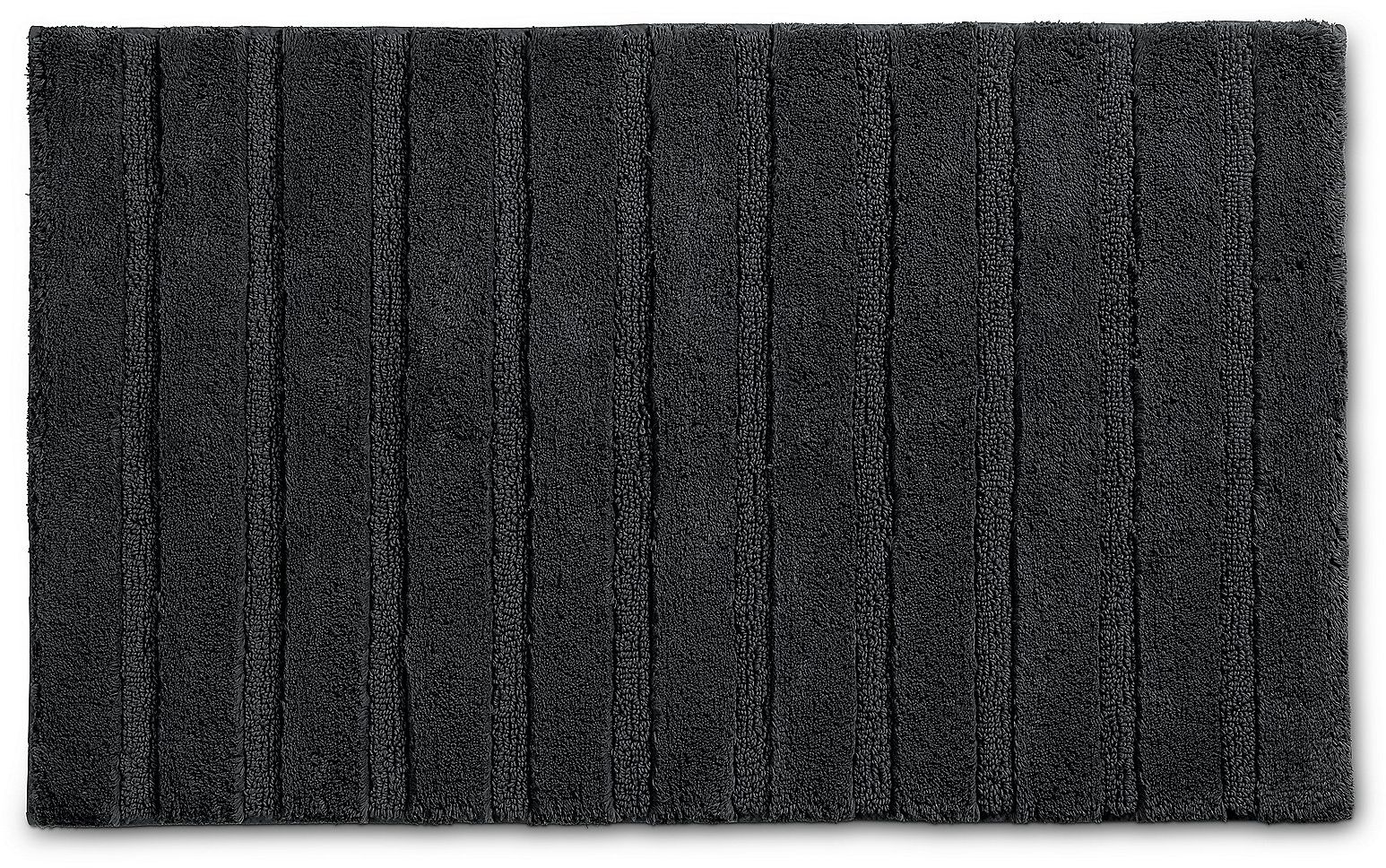 Darmowa Dostawa - Dywanik łazienkowy 120x70 cm prostokątny czarny Kela Megan 24715