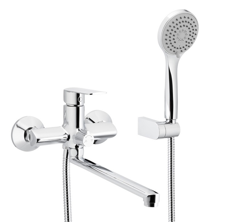 Darmowa Dostawa - Bateria wannowo-prysznicowa ścienna chrom KFA Armatura Agat 442871500