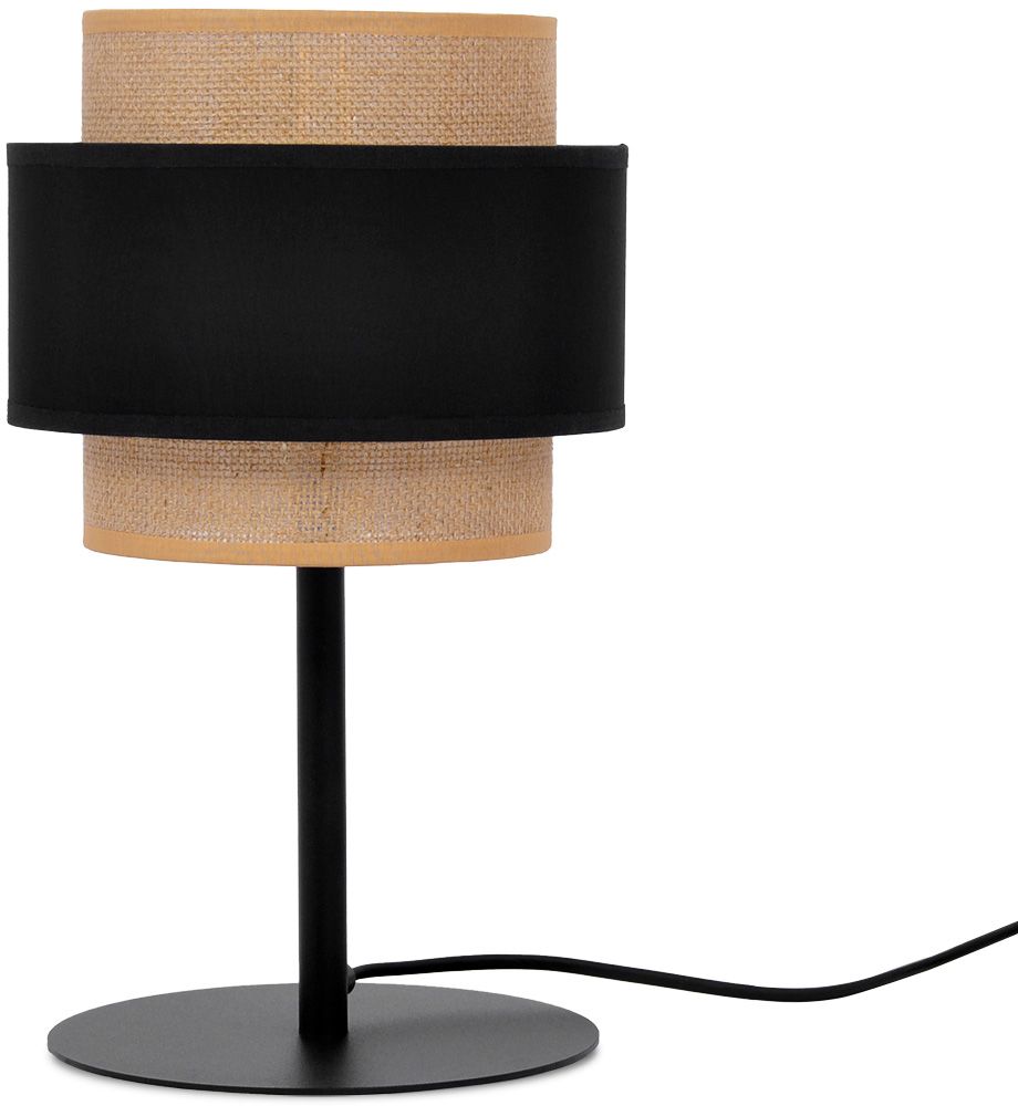 Darmowa Dostawa - Lampa stołowa 1x40 W czarna-beżowa Kaja Gato K5236