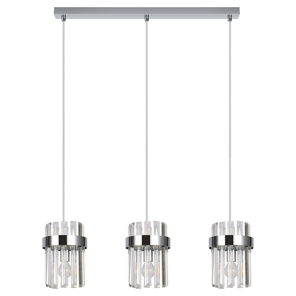 Darmowa Dostawa - Lampa wisząca 3x10 W chrom Light Prestige Vetro LP29103LCH