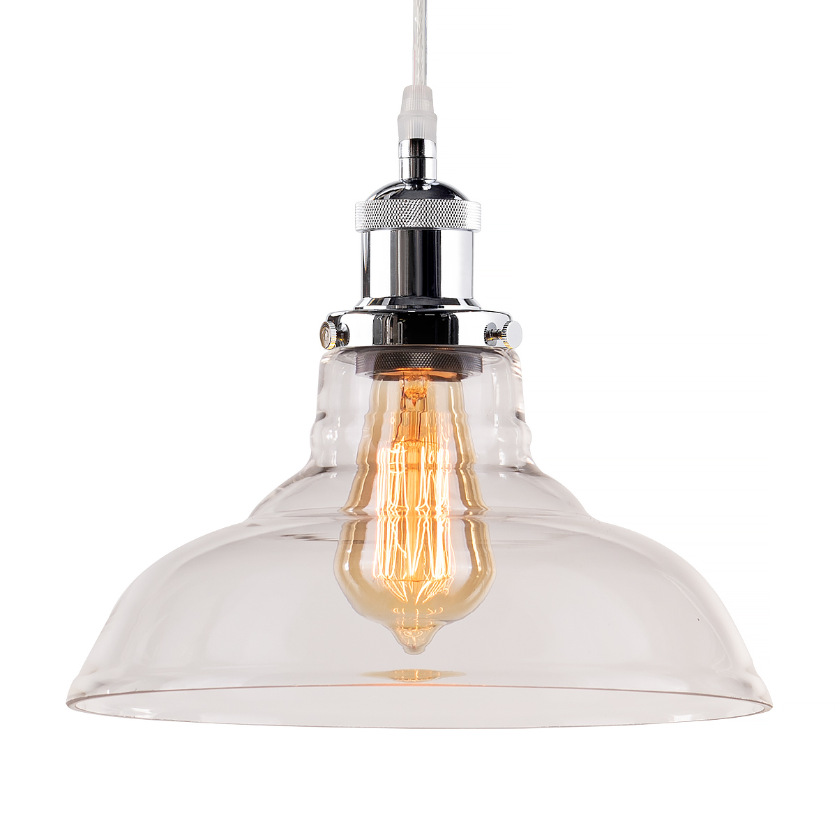 Darmowa Dostawa - Lampa wisząca 1x40 W chrom Altavola Design New York Loft LA040Pchrom