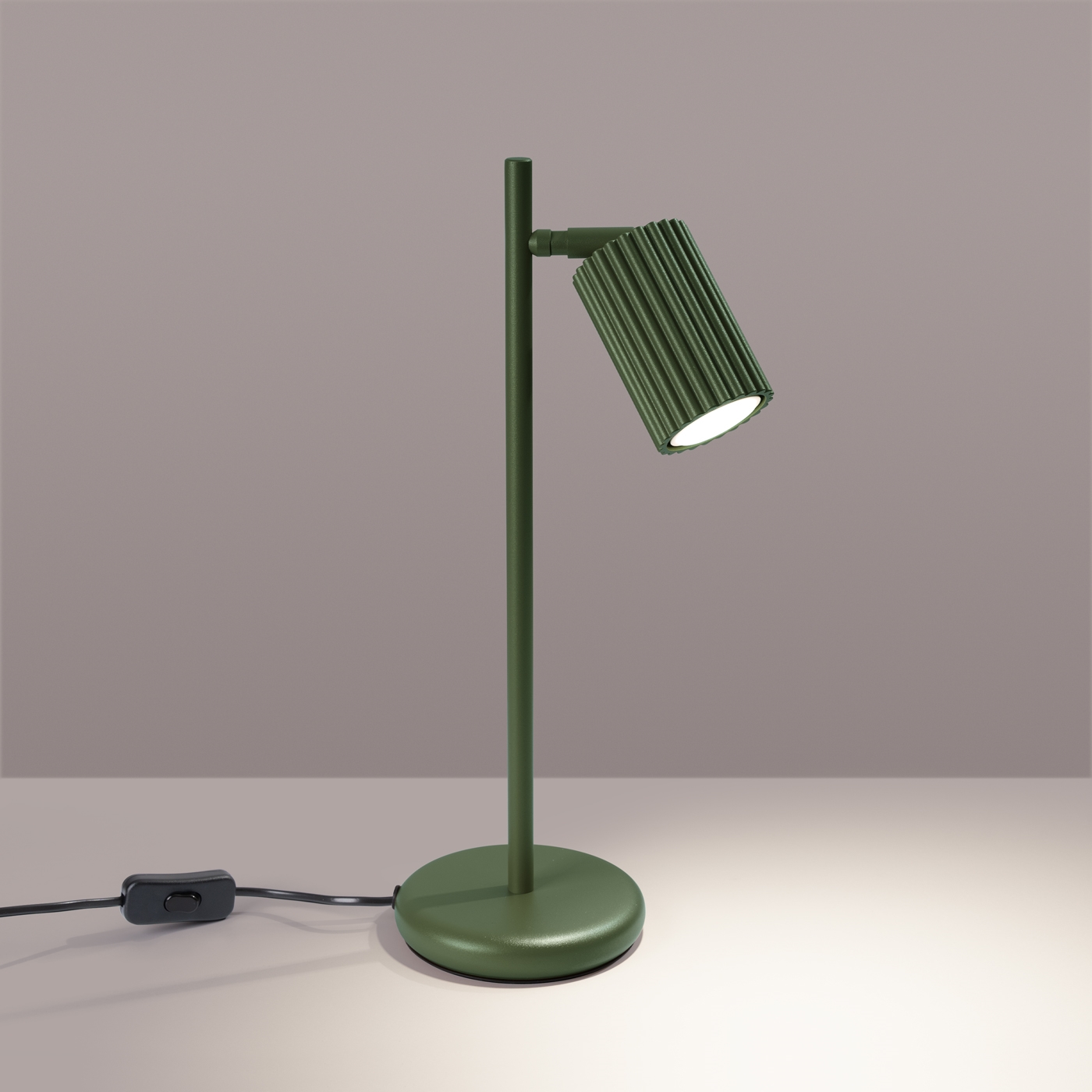 Darmowa Dostawa - Lampa biurkowa 1x10 W zielona Sollux Lighting Karbon SL1624
