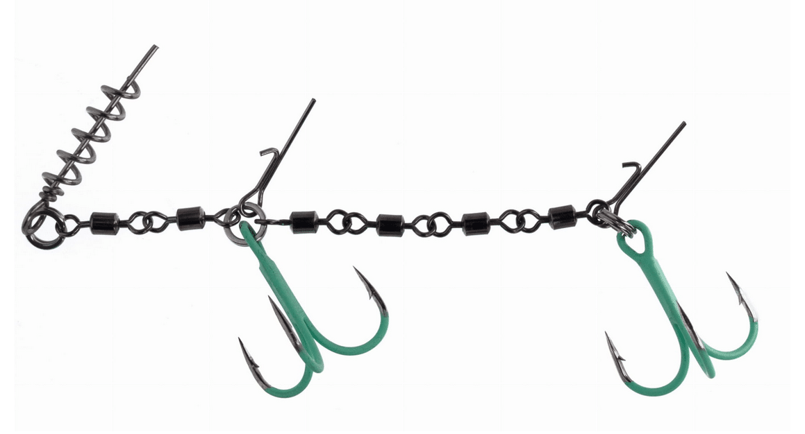Mikado dozbrojka z krętlików Jaws Double Evo Stringer Fluo 35kg