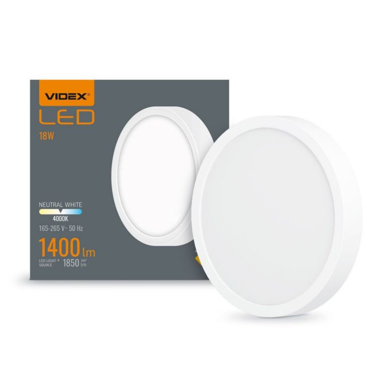 Plafon sufitowy lampa Videx biały LED 15W wym: 2,9 x 19,2 cm - 1 szt.