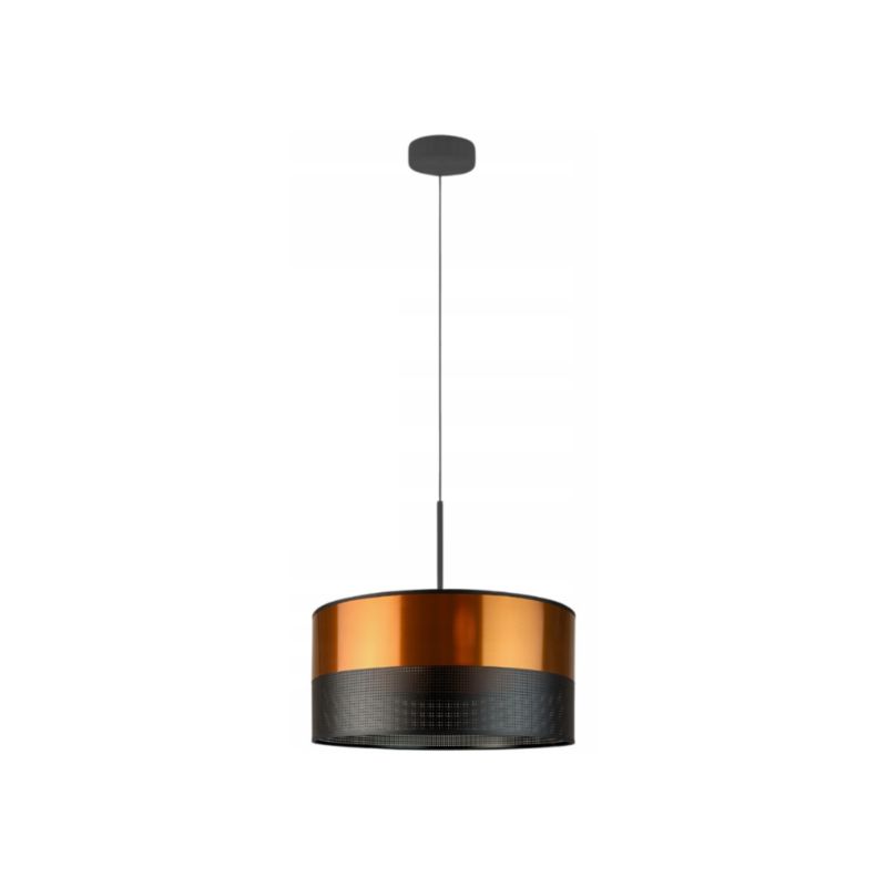 Lampa wisząca zwis Volta Light Factory żyrandol sufitowa z abażurem walec Miedziany JAZZ 30cm 1szt.
