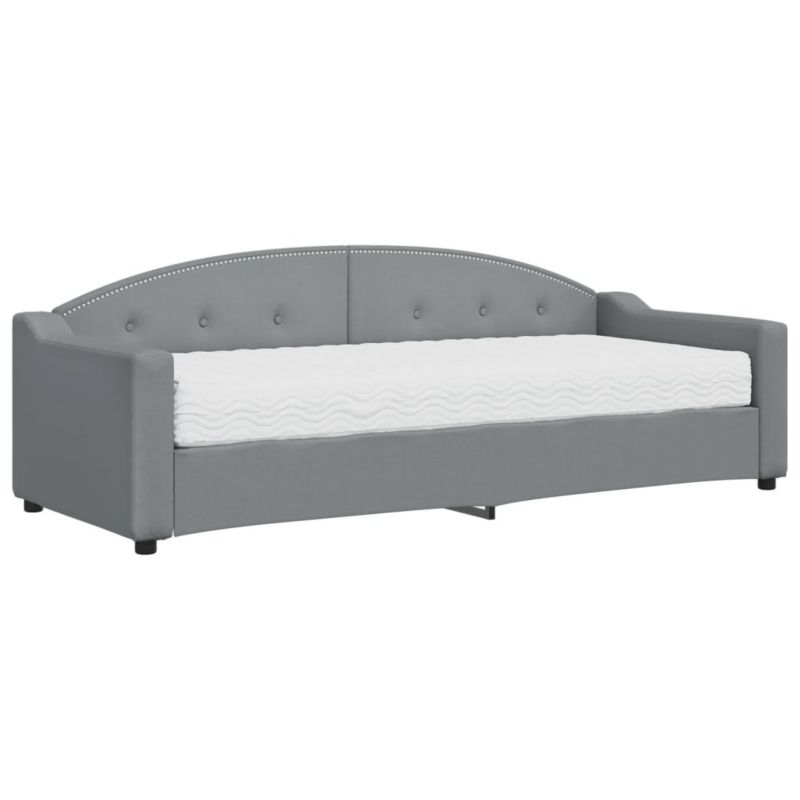 Sofa rozkładana WaszeMeble 80x200 cm Jasnoszary tkanina WM-3197507 1 szt.