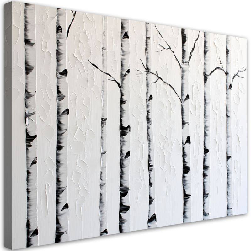 Obraz do salonu sypialni Feeby Las brzozowy 100x70cm 1szt