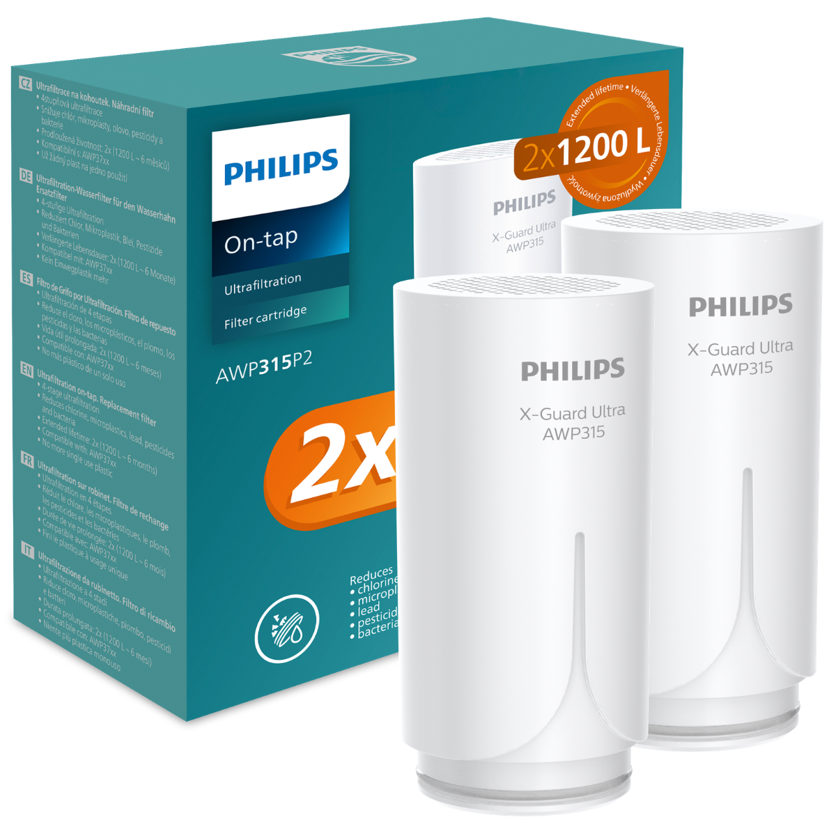 Zestaw 2 wkładów ultrafiltracyjnych PHILIPS AWP315P2/10.