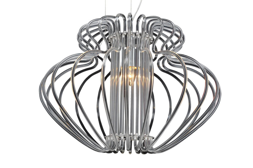 Biała lampa wisząca sufitowa do salonu IMPERIA 1-płomienna 52 cm