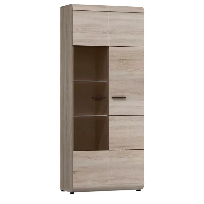 Witryna do salonu dąb sonoma 80 cm LIBRA