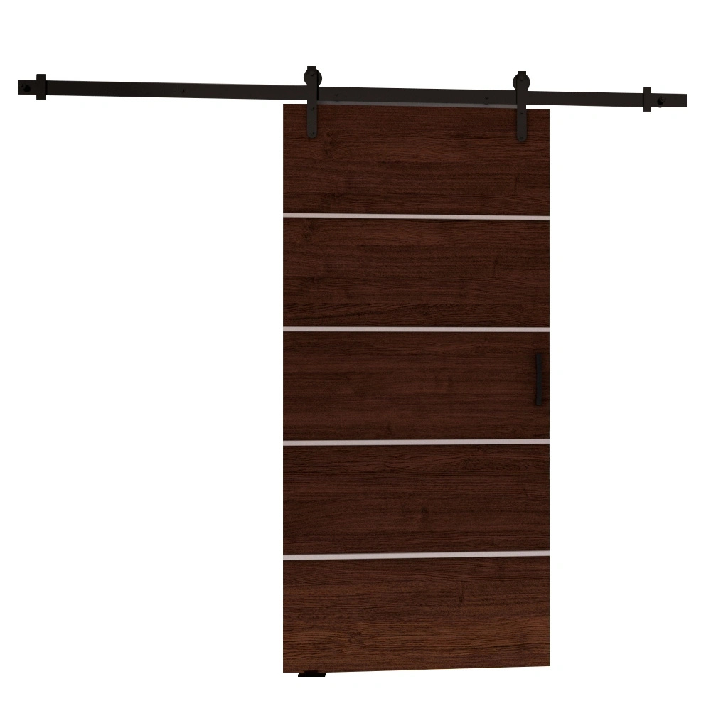 Drzwi przesuwne naścienne do garderoby 90 cm SEFAL wenge