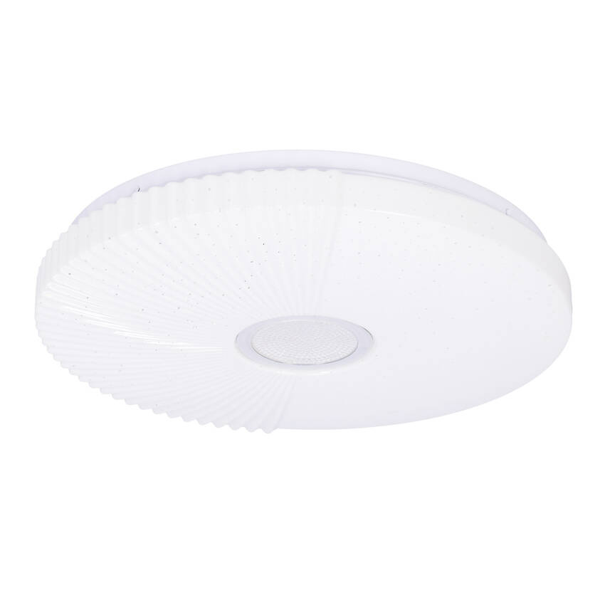 Biały plafon sufitowy LED 24W do salonu SUNNY 38 cm 4000K