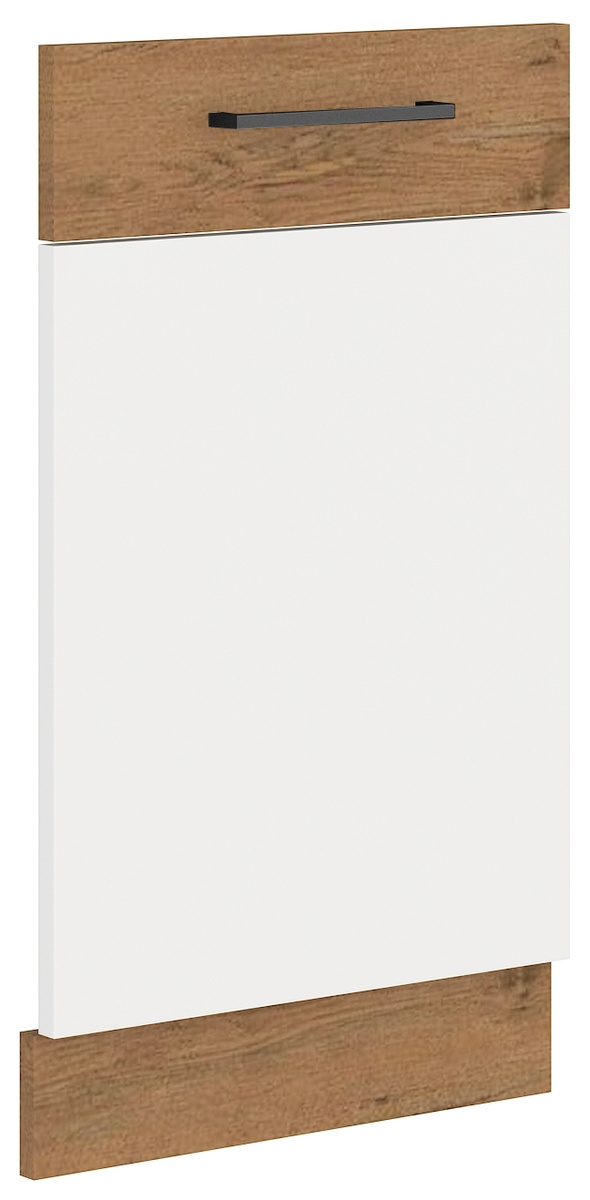 Front do zmywarki z zakrytym panelem sterującym 45 cm Biały połysk VIKI