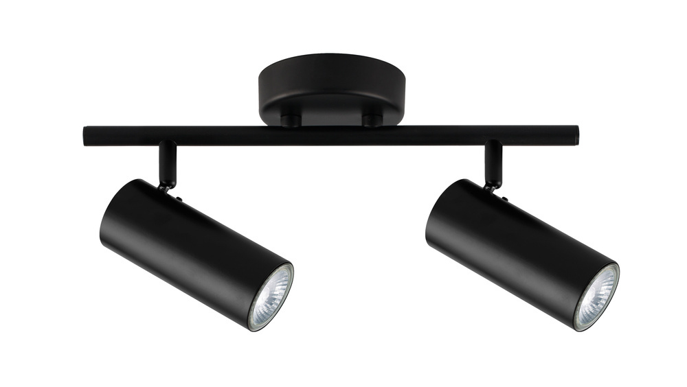 Czarna lampa sufitowa spot nad lustro 2-punktowa COLLY metal GU10
