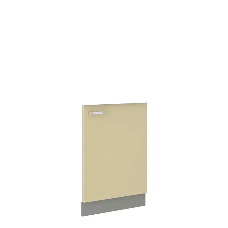 Front do zmywarki z zakrytym panelem sterującym 60 cm Krem połysk CARMEN