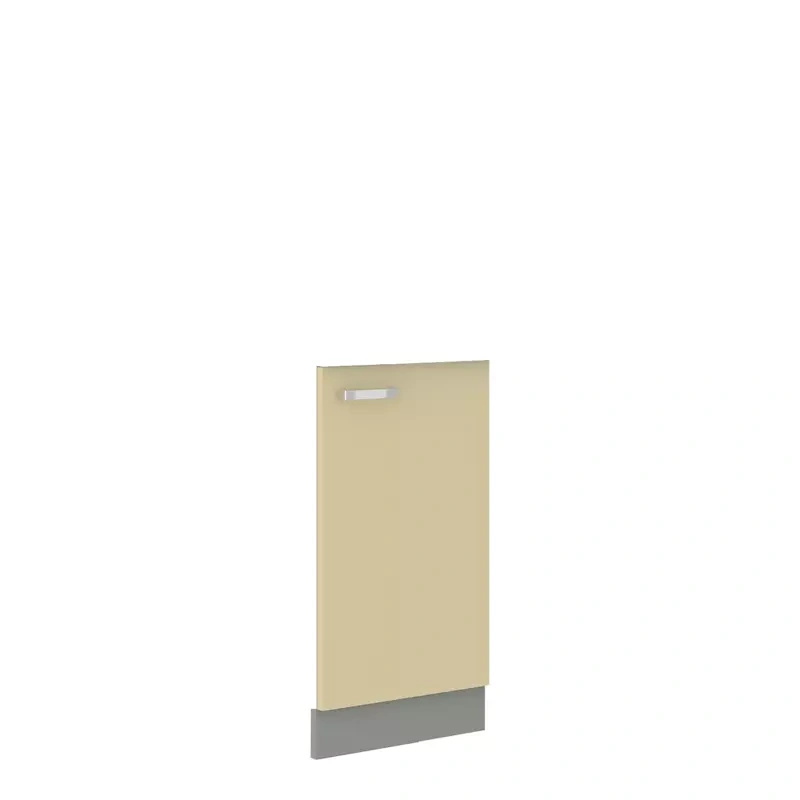 Front do zmywarki z zakrytym panelem sterującym 45 cm Krem połysk CARMEN