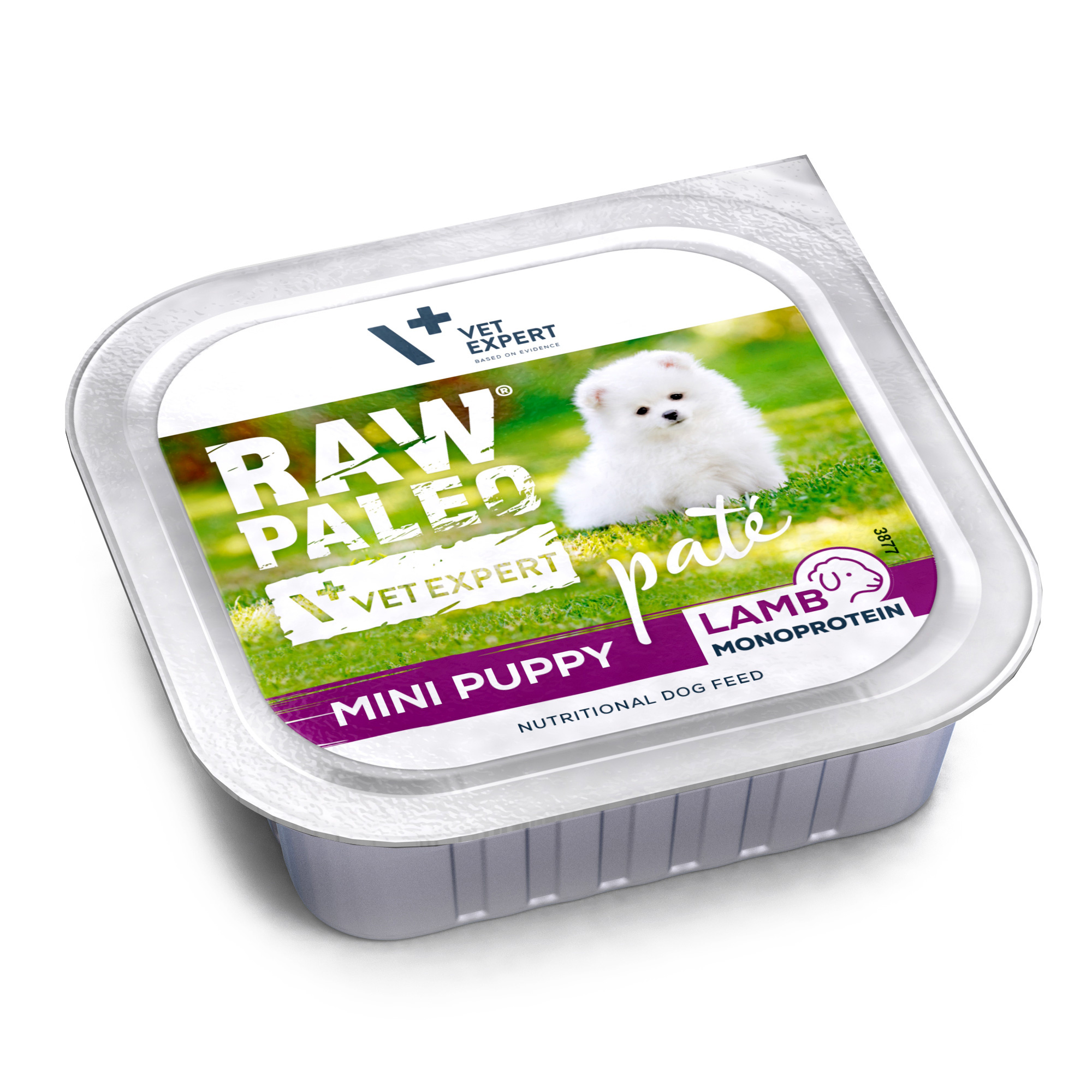 RAW PALEO Lamb Pate Mini Puppy | 150g | Monoproteinowa mokra karma dla szczeniąt | Jagnięcina