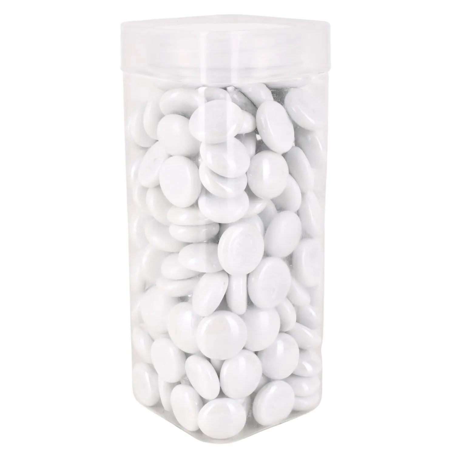 Kamienie szklane białe 17-19 mm - 750 g