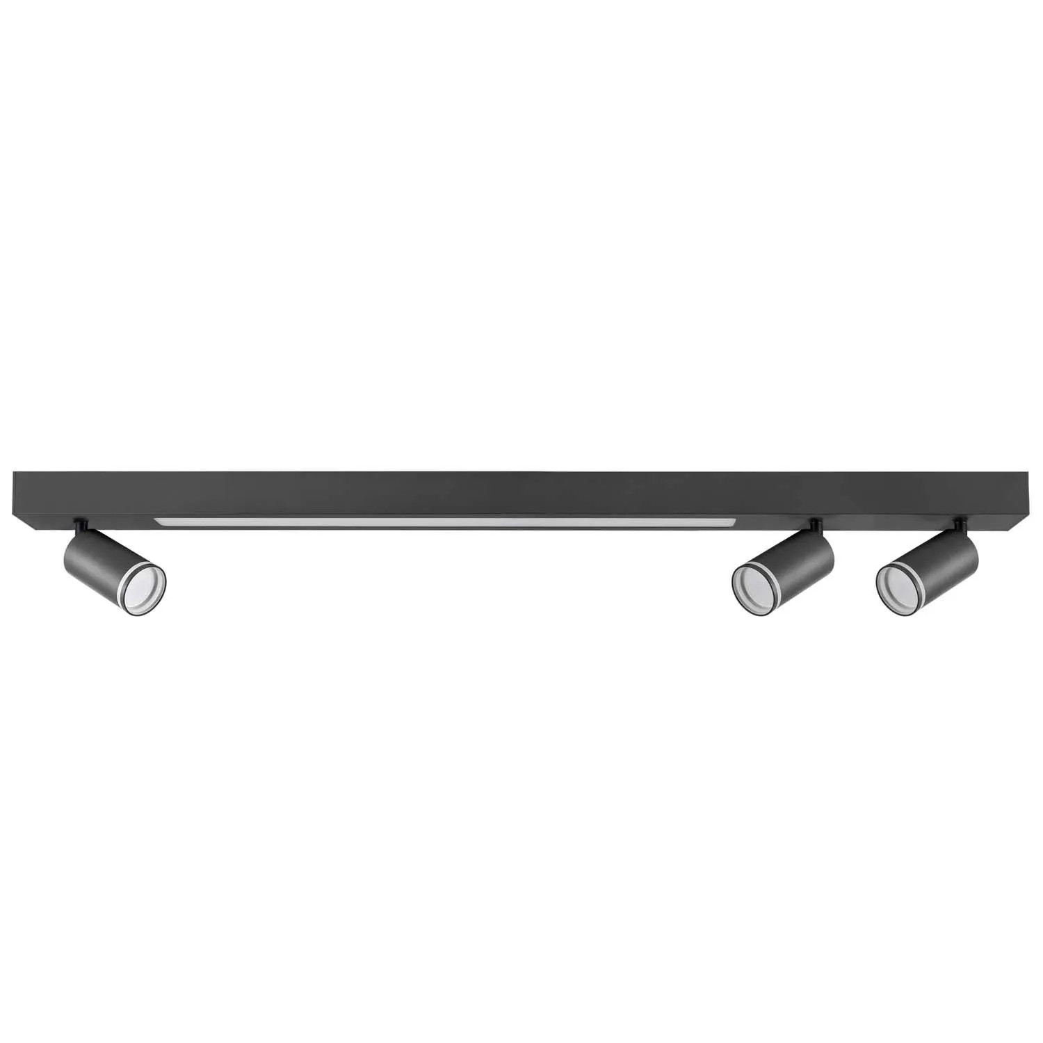 Goldlux Lampa ścienno-sufitowa LED PARIS 24W 4000K 1800lm + 3xGU10 10W czarna