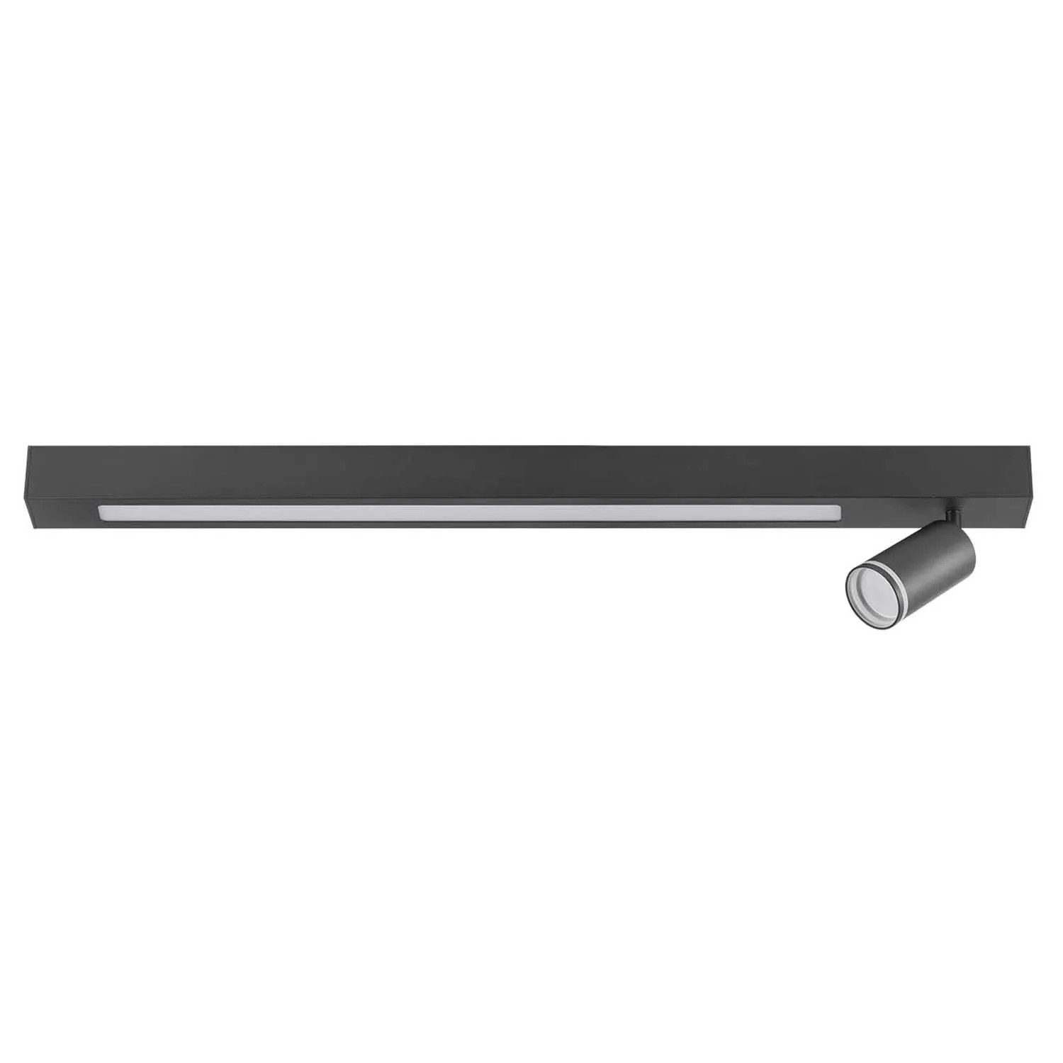 Goldlux Lampa ścienno-sufitowa LED PARIS 24W 4000K 1800lm + 1xGU10 10W czarna