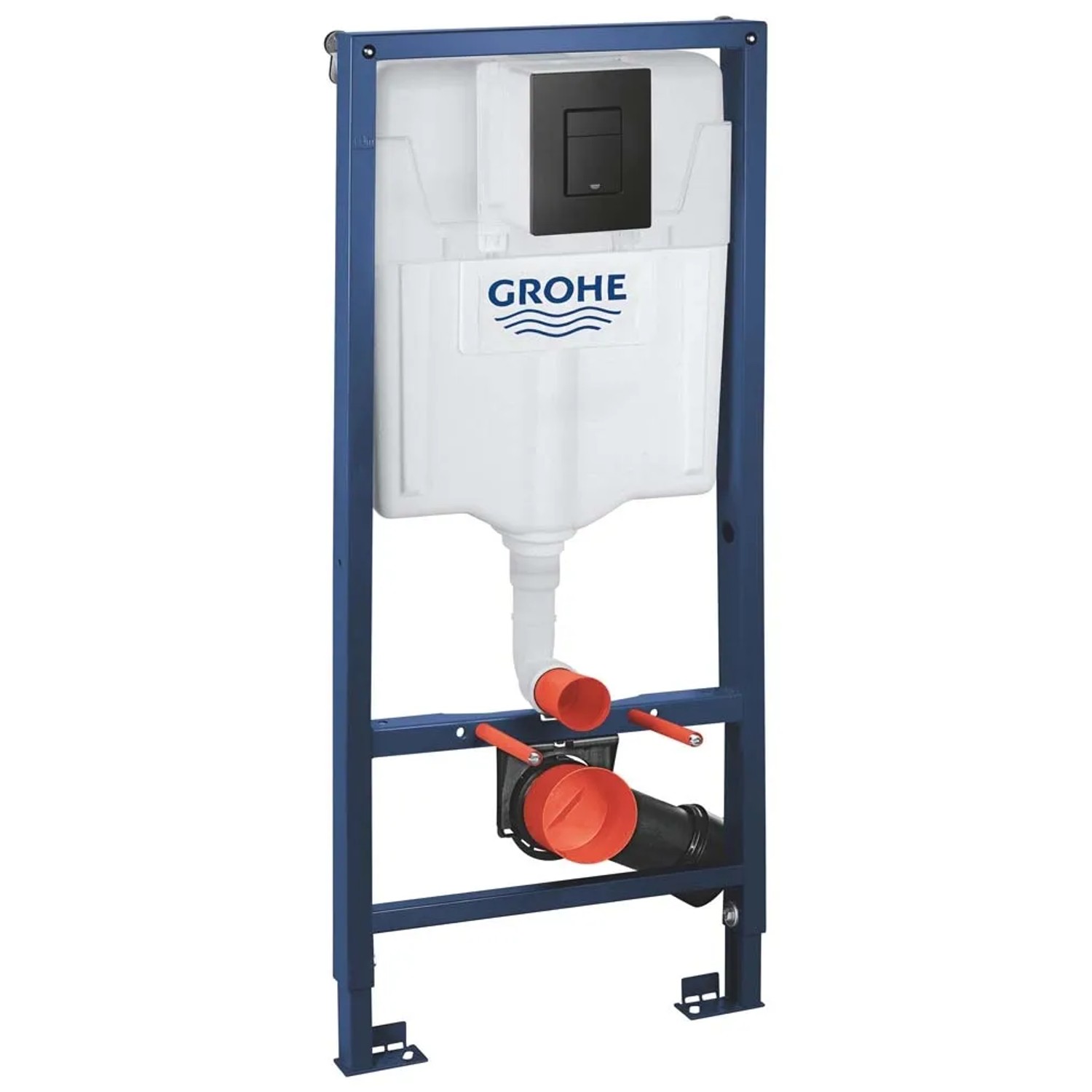 Grohe Stelaż WC podtynkowy Solido New 3 w 1 przycisk czarny